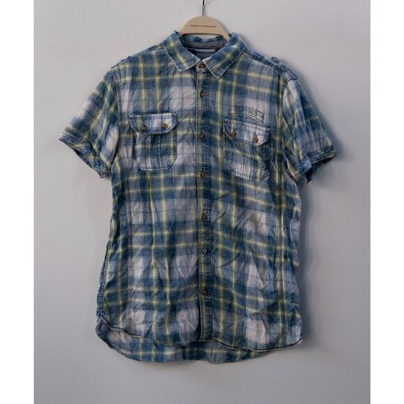 BUFFALO David Bitton Salvyni Coronet Plaid Men's Button Up Shirt Size S - Picture 1 of 6